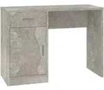 Vidaxl - Schreibtisch Mit Stauraum Betongrau 100x40x73 Cm Holzwerkstoff
