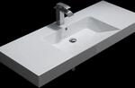 Wandwaschbecken Bernstein Bs6036 Gussmarmor 122x48x13,5 Cm Wei&szlig;