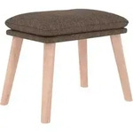 Fu&szlig;hocker Taupe 45x29,5x35 Cm Stoff Vidaxl