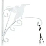 Relaxdays Blumenampel Halterung, Vogel, Wandmontage, Hbt: 30 X 29,5 X 2 Cm,