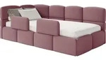 Selsey Cloudy &ndash; Kinderbett 90x200, Mit Matratze, Rausfallschutz, Kopfteil...