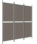 Vidaxl 3-panel Room Divider Anthracite 150x200 Cm Fabric