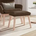Fu&szlig;hocker Braun 45x29,5x35 Cm Stoff Vidaxl