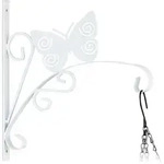 Blumenampel Halterung, Schmetterling, Wandmontage, Hbt: 30 X 30 X 2 Cm, Blumenhaken