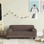 Kindersofa Braun 70x45x30 Cm Kunstleder Vidaxl