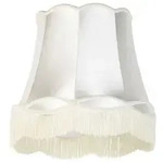 Qazqa Seidenlampenschirm Creme 45/30/44 - Granny