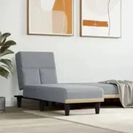 Vidaxl - Chaiselongue Hellgrau Stoff