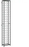Vidaxl - Weinregal F&uuml;r 57 Flaschen Schwarz 34x18x200 Cm Schmiedeeisen