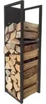 Quick-star - Metall Kaminholzregal 25 X 25 X 90 Cm Wandregal Kaminholzlager