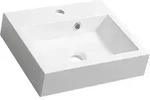 Sapho Orinoko - Waschtisch 42x36 Cm, Marmorguss, Wei&szlig; Or042