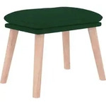 Fu&szlig;hocker Dunkelgr&uuml;n 45x29,5x35 Cm Stoff Vidaxl