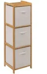 5five Simply Smart - Regal Tidy Box Mit 3 K&ouml;rben Aus Braunem Bambus - 5five