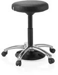 Hocker / Drehhocker / Arbeitsstuhl Operator Step Kunstleder Schwarz Hjh Office
