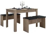 Holz Essgruppe Tischgruppe B&auml;nke Esal Xl