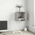 Wandschrank Betongrau 37x37x37 Cm Holzwerkstoff Vidaxl