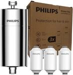 Philips Awp1775p3ch/10 Silber. Duschfilter + 3 Filterkartuschen