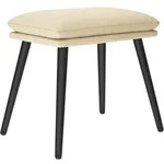 Fu&szlig;hocker Creme 45x29,5x35 Cm Stoff Vidaxl