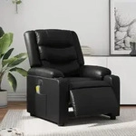 Massagesessel Elektrisch Schwarz Kunstleder - Vidaxl