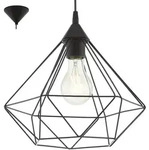Eglo - H&auml;ngeleuchte 32,5 Cm X H 110 Cm Metalltarbes Schwarz 220-240 V Ip20 Tarbes