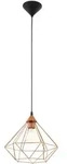 Eglo - L&aacute;mpara Colgante 32,5 Cm X H 110 Cm De Metal De Cobre 220-240 V Ip20 Tarbes