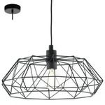 Eglo Pendelleuchte Carlton 2 Schwarz &Oslash; 45,5 Cm E27, Max. 60 W Pendelleuchte