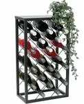 Dandibo - Weinregal Metall Schwarz Stehend 96434 Flaschenregal 68 Cm Weinhalter