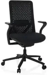 B&uuml;rostuhl / Drehstuhl Vervio R&uuml;cken 3d Netzstoff / Sitz Stoff Schwarz Hjh...