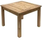Spetebo - Teak Holz Beistelltisch - 50 Cm - Sofa Couch Garten Blumen Deko Tisch