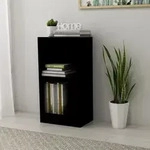 B&uuml;cherregal Schwarz 40x24x75 Cm Holzwerkstoff Vidaxl