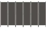 6-tlg. Raumteiler Anthrazit 300x180 Cm Vidaxl