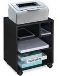 Rollcontainer, 4 Offene F&auml;cher, B&uuml;ro & Home Office, Mit Rollen, B&uuml;roschrank,