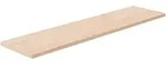 Regalboden 80x20x1,5 Cm Unbehandeltes Massivholz Eiche Vidaxl