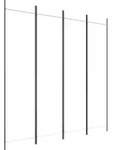 4-tlg. Paravent Wei&szlig; 200x200 Cm Stoff Vidaxl