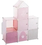 Atmosphera - Kinder Aufbewahrungsboxen Schloss - Rosa 96 &times; 109 Cm Cr&eacute;ateur