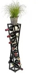 Dandibo - Design Weinregal Metall Schwarz Blumens&auml;ule Esperanza 80 Cm...
