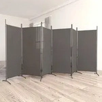 6-tlg. Paravent Anthrazit 520x180 Cm Stoff - Vidaxl