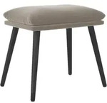 Fu&szlig;hocker Hellgrau 45x29,5x35 Cm Samt Vidaxl