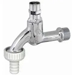 Js Auslaufventil Mit Schlauchver. Steckschl.-ot,1",poliert Chrom