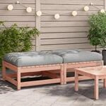 Gartenhocker Mit Kissen 2 Stk. Massivholz Douglasie - Vidaxl