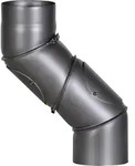Firefix Rauchrohrbogen Stufenlos Verstellbar Bis 90 Grad 53 X 17 Cm Dunkelgrau