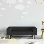 Kindersofa Schwarz 70x45x26,5 Cm Samt Vidaxl