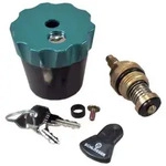 Wassersafe 1/2 Zoll Abschlie&szlig;bar F&uuml;r Auslaufventil Inkl. Spindel F&uuml;r Garten
