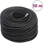 Vidaxl Hybrid Air Hose Black 0,6" 50 M Rubber And Pvc