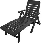 Kunststoff Gartenliege Smeraldo Anthrazit-msme30can