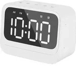 Bluetooth-wecker Mit Lautsprecher, Zwei Alarme, Wei&szlig;