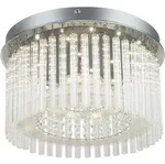 Globo - Led Deckenlampe Deckenleuchte Verchromt Kristalllampe Wohnzimmerleuchte, 18w,