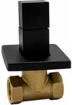 Aloni - Absperrventil Unterputzventil Wandventil Eckventil Messing 1/2' Schwarz...
