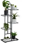 Pflanzenst&auml;nder, 5 Ablagen, Pflanzentreppe Blumen & Kr&auml;uter, Metall Blumenst&auml;nder,