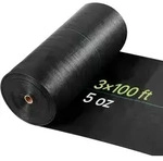 Vevor Unkrautvlies 0,9x30,5 M Gartenvlies 168 G/m2, Unkrautmatte Aus...
