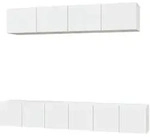 5-tlg. Tv-schrank-set Wei&szlig; Holzwerkstoff Vidaxl